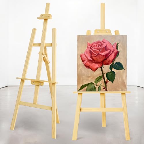 WedDecor 1,75 m Künstlerstudio-Staffelei – Professionelle Staffelei aus Holz mit A-Rahmen für große Leinwand, Malerei, Aquarell, Zeichnen & Display – verstellbarer, faltbarer & leichter Rahmen WedDecor 1,75 m Künstlerstudio-Staffelei – Professionelle Staffelei aus Holz mit A-Rahmen für große Leinwand, Malerei, Aquarell, Zeichnen & Display – verstellbarer, faltbarer & leichter Rahmen von WedDecor