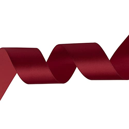 WedDecor 10mm x 25m Burgund Doppelseitiges Satinband Roll - Rolle von Polyester-Gewebe für Nähen, Kunsthandwerk, Bögen, Kleider, Geschenkverpackung - Dekoration für Hochzeit, Geburtstag, Kleidung WedDecor 10mm x 25m Burgund Doppelseitiges Satinband Roll - Rolle von Polyester-Gewebe für Nähen, Kunsthandwerk, Bögen, Kleider, Geschenkverpackung - Dekoration für Hochzeit, Geburtstag, Kleidung von WedDecor