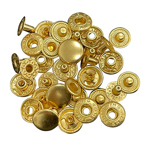 WedDecor 12 mm S-Feder-Druckknöpfe, 4-teilige Druckknöpfe, Nähknöpfe für Lederarbeiten, Nähen, Jacken, Hemden, Stoff, Reparatur, DIY-Projekte, Gold, 100 Stück WedDecor 12 mm S-Feder-Druckknöpfe, 4-teilige Druckknöpfe, Nähknöpfe für Lederarbeiten, Nähen, Jacken, Hemden, Stoff, Reparatur, DIY-Projekte, Gold, 100 Stück von WedDecor