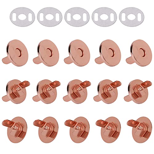 WedDecor 14 mm Magnetverschlüsse, Druckknöpfe, Unterlegscheiben, Metallverschluss für DIY-Lederwaren, Kleidung, Taschen, Handtaschen, Geldbörsen, Jacken, Geldbörse, Roségold, 2 Stück WedDecor 14 mm Magnetverschlüsse, Druckknöpfe, Unterlegscheiben, Metallverschluss für DIY-Lederwaren, Kleidung, Taschen, Handtaschen, Geldbörsen, Jacken, Geldbörse, Roségold, 2 Stück von WedDecor