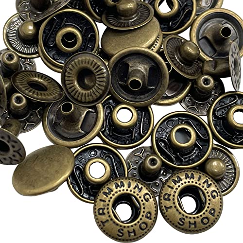 WedDecor 15 mm S-Feder-Druckknöpfe, 4-teilige Druckknöpfe, Nähknöpfe für Lederarbeiten, Nähen, Jacken, Hemden, Stoff, Reparatur, DIY-Projekte, Bronze, 10 Stück WedDecor 15 mm S-Feder-Druckknöpfe, 4-teilige Druckknöpfe, Nähknöpfe für Lederarbeiten, Nähen, Jacken, Hemden, Stoff, Reparatur, DIY-Projekte, Bronze, 10 Stück von WedDecor