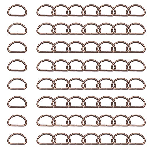 WedDecor 15mm Antiker Messing D-Ringe für Verschluss Gurtband, Basteln, Haustier Halsbänder, Verstellbar Reparatur Beutel, 10 Stk. - Kupfer, 20mm WedDecor 15mm Antiker Messing D-Ringe für Verschluss Gurtband, Basteln, Haustier Halsbänder, Verstellbar Reparatur Beutel, 10 Stk. - Kupfer, 20mm von WedDecor