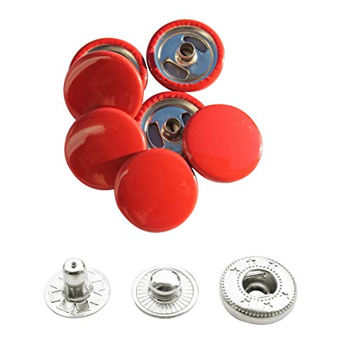 WedDecor 15mm Snap Verbindungen Groß 4 Teile Druckknöpfe Nahtfreies Knöpfe für Lederhandwerk, Nähen, Jacken, Hemden, Stoff Reparatur DIY Projekte, 10pcs - Rot, 50pcs WedDecor 15mm Snap Verbindungen Groß 4 Teile Druckknöpfe Nahtfreies Knöpfe für Lederhandwerk, Nähen, Jacken, Hemden, Stoff Reparatur DIY Projekte, 10pcs - Rot, 50pcs von WedDecor