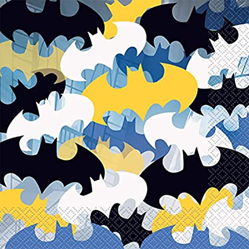 WedDecor 16 Stück Batman Papierservietten, 16,5 cm x 16,5 cm Einweg Papierservietten Geschirr, Superheld Batman Party Supplies Perfekt für Kinder Party Dekoration, Picknicks, Geburtstag, Babyparty WedDecor 16 Stück Batman Papierservietten, 16,5 cm x 16,5 cm Einweg Papierservietten Geschirr, Superheld Batman Party Supplies Perfekt für Kinder Party Dekoration, Picknicks, Geburtstag, Babyparty von WedDecor