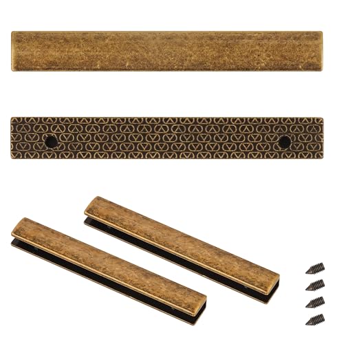WedDecor 2 Stück Endclips für Leder Taschengurte, Taschenklappe Kantenschutz für Handtaschen, Rechteckiger Stangenverschluss, Gurtverschluss Randschlossleisten Platte für Designer Taschen, DIY WedDecor 2 Stück Endclips für Leder Taschengurte, Taschenklappe Kantenschutz für Handtaschen, Rechteckiger Stangenverschluss, Gurtverschluss Randschlossleisten Platte für Designer Taschen, DIY von WedDecor