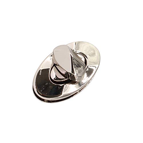 WedDecor 21mm x 37mm Twist & Drehen Verschluss Schloss Oval Schließung Ersatz Metall Verbindungen Tasche, Geldbörse, Handtasche, Leder, Kunst & Handwerk, DIY Projekte, Silber, 1pc - Silbern WedDecor 21mm x 37mm Twist & Drehen Verschluss Schloss Oval Schließung Ersatz Metall Verbindungen Tasche, Geldbörse, Handtasche, Leder, Kunst & Handwerk, DIY Projekte, Silber, 1pc - Silbern von WedDecor