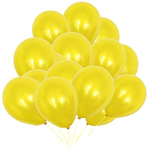 WedDecor 25 stücke Gelb Latex Ballon 10 zoll Große Helium Grade Ballons Geburtstag Ballons für Kinder Party Jahrestag Hochzeit Dekoration Event Supplies Zubehör von WedDecor