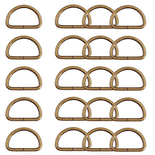 WedDecor 45mm Antik Messing Nicht Geschweißt Metall D Ring Verbindungen Schnalle für Verstellbar Befestigung Gurtband, Kunst und Handwerk, Haustier Kragen, Reparatur Beutel, 20pcs WedDecor 45mm Antik Messing Nicht Geschweißt Metall D Ring Verbindungen Schnalle für Verstellbar Befestigung Gurtband, Kunst und Handwerk, Haustier Kragen, Reparatur Beutel, 20pcs von WedDecor