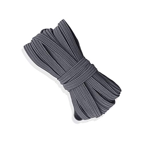 Weddecor 5mm Elastisch Flach Spule Von Nähen, Handwerk Und DIY Kunst Breit Geflochten Stretch Band Kordel Schnur Zum Nähen Maske,Handwerk Bekleidung, Stricken, Schneiderei, Hosenbund von WedDecor