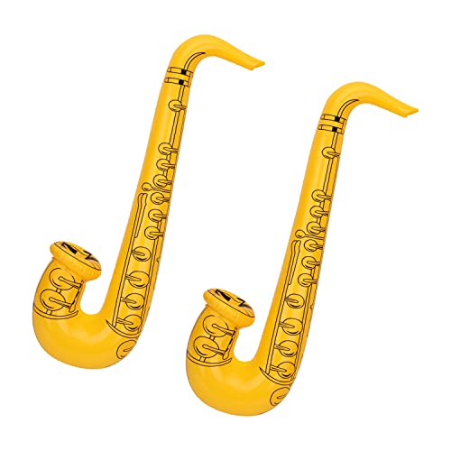 WedDecor Aufblasbare Gitarre Saxophon Spielzeug Gefälligkeiten Ballon, Musikinstrumente Zubehör Für Kinder und Erwachsene Party Dekoration, Junggesellinnenabschied, 2 Stück, Gelb WedDecor Aufblasbare Gitarre Saxophon Spielzeug Gefälligkeiten Ballon, Musikinstrumente Zubehör Für Kinder und Erwachsene Party Dekoration, Junggesellinnenabschied, 2 Stück, Gelb von WedDecor