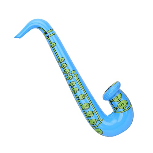 WedDecor Aufblasbare Gitarre Saxophon Spielzeug Gefälligkeiten Ballon, Musikinstrumente Zubehör Für Kinder und Erwachsene Party Dekoration, Junggesellinnenabschied, 1pc, Blau von WedDecor