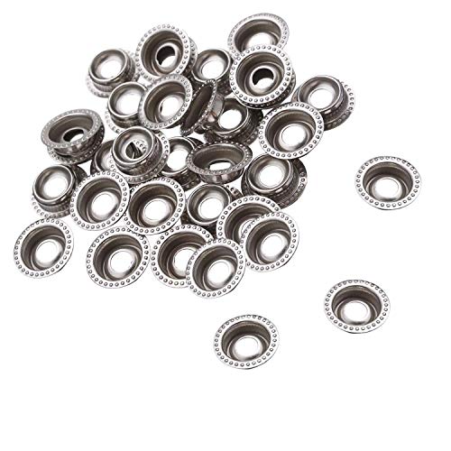 WedDecor Druckknöpfe Snap Verbindungen Knopf Ersatz Nieten nur für Bekleidung, Abdeckung, Baldachin, Leinen, Stoff, Holz, Mode Zubehör DIY Basteln Projekte, 15mm, Silber - Silbern, 15MM WedDecor Druckknöpfe Snap Verbindungen Knopf Ersatz Nieten nur für Bekleidung, Abdeckung, Baldachin, Leinen, Stoff, Holz, Mode Zubehör DIY Basteln Projekte, 15mm, Silber - Silbern, 15MM von WedDecor
