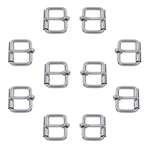 WedDecor Einzel Zinke Messing Roller Schnalle für Schuhe,Riemen,Handtaschen,Bekleidung Zubehör,Fußware,Gepäck Beutel,Leder Handarbeiten,Silber, 25mm, 2pcs - Silbern, 50mm WedDecor Einzel Zinke Messing Roller Schnalle für Schuhe,Riemen,Handtaschen,Bekleidung Zubehör,Fußware,Gepäck Beutel,Leder Handarbeiten,Silber, 25mm, 2pcs - Silbern, 50mm von WedDecor