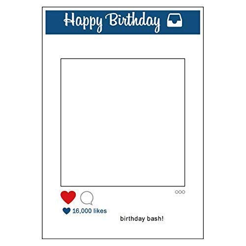 WedDecor Hochzeiten Tag Fotokabine Custom Selfie Holzrahmen Party Geschenk für Hochzeit, Jahrestag, Celebrations, Party Dekoration 48 X 68cm - Alles Gute Zum Geburtstag Schlag, 1 Pc WedDecor Hochzeiten Tag Fotokabine Custom Selfie Holzrahmen Party Geschenk für Hochzeit, Jahrestag, Celebrations, Party Dekoration 48 X 68cm - Alles Gute Zum Geburtstag Schlag, 1 Pc von WedDecor