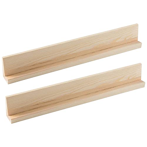 WedDecor Holz Buchstaben Fliesen Stand Halter Ersatz Teile Alphabet Tabletts für Wort Rechtschreibung Brett Spiele Dekoration Scrapbooking DIY Craft Projekte, 36cm, 1pc - Holz, Design1 (36cm) von WedDecor