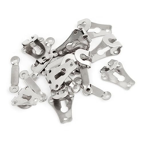 WedDecor Hosenhaken und Stangenverschluss für Reparatur von Kleidung, Hosen, Röcken, Jeans, Kunst und Handwerk, DIY-Projekte, zweiteilige Verschlüsse, 9 mm, Silber, 100 Stück von WedDecor