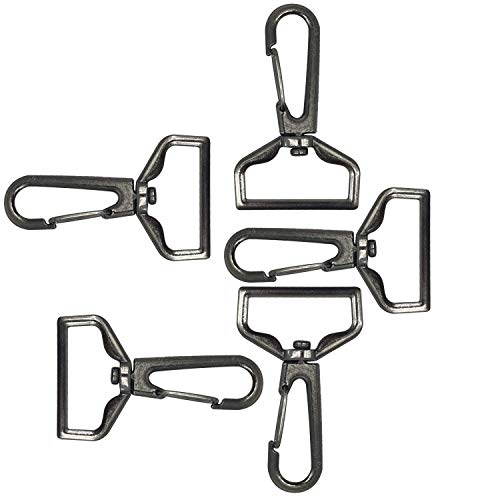 WedDecor Hummer Clips Haken Drehbar Haarklemme Snap Schnallen Verschluss für Schlüsselanhänger, Geldbörse, Riemen, Rucksack, Hängen Artikel, Tasche Zubehör - Gunmetal - 32mm, 32mm WedDecor Hummer Clips Haken Drehbar Haarklemme Snap Schnallen Verschluss für Schlüsselanhänger, Geldbörse, Riemen, Rucksack, Hängen Artikel, Tasche Zubehör - Gunmetal - 32mm, 32mm von WedDecor