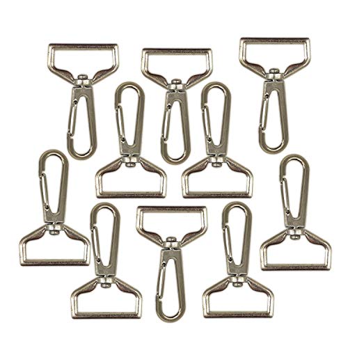 WedDecor Hummer Verschlüsse Haken Drehbar Klaue Clip Snap Schnalle Verschluss für Schlüsselbund, Geldbörse, Riemen, Rucksack, Hängende Artikel, Tasche Zubehör - Silber - 38mm, 38mm WedDecor Hummer Verschlüsse Haken Drehbar Klaue Clip Snap Schnalle Verschluss für Schlüsselbund, Geldbörse, Riemen, Rucksack, Hängende Artikel, Tasche Zubehör - Silber - 38mm, 38mm von WedDecor