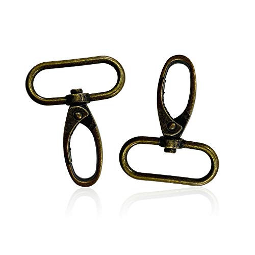 WedDecor Karabinerhaken mit Drehgelenk, 20 mm, langlebig, leicht, für Gurtbänder, Rucksack, Verschluss, Haustierhalsbänder und Taschenzubehör, 2 Stück, bronze, Einheitsgröße WedDecor Karabinerhaken mit Drehgelenk, 20 mm, langlebig, leicht, für Gurtbänder, Rucksack, Verschluss, Haustierhalsbänder und Taschenzubehör, 2 Stück, bronze, Einheitsgröße von WedDecor