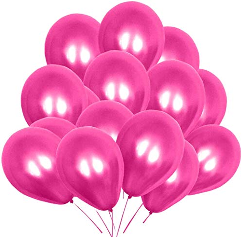 WedDecor Latex Ballons für Geburtstag, Hochzeit, Valentinstag, Party Thema - Deep Rose, 25pcs von WedDecor