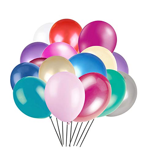 WedDecor Latex-Ballons in verschiedenen Farben, 25,4 cm, große Helium-Luftballons, Macaron-Pastell-Geburtstagsballons für Kinder, Party, Jahrestag, Hochzeitsdekoration, Eventzubehör, 500 Stück von WedDecor