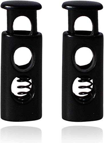 WedDecor Metall Druck Knöpfe Zwilling Loch Kordel Schloss Federbelastet Knebel Stopper für Schnürsenkel, Jacken, Sportbekleidung, Bekleidung,Rucksäcke,Gepäck,DIY Basteln Projekte - Schwarz, 5pcs WedDecor Metall Druck Knöpfe Zwilling Loch Kordel Schloss Federbelastet Knebel Stopper für Schnürsenkel, Jacken, Sportbekleidung, Bekleidung,Rucksäcke,Gepäck,DIY Basteln Projekte - Schwarz, 5pcs von WedDecor