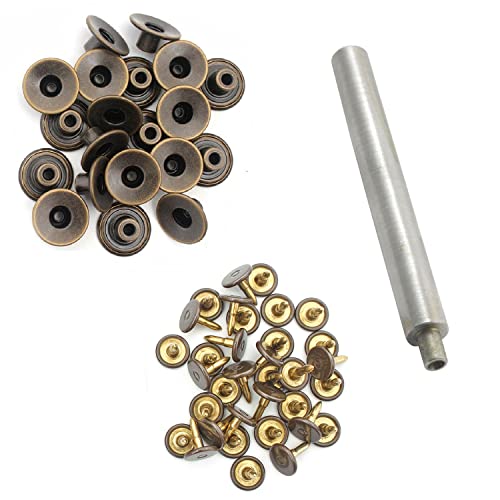 WedDecor Metall Jeans Knöpfe Ersatz Befestigung Verbindungen mit Zurück Nadel für Reparatur Denim Hose, Jacken, Lederwaren, Mode Bekleidung, Bronze, 17mm - Knopf + Hand-Werkzeug, 10pcs WedDecor Metall Jeans Knöpfe Ersatz Befestigung Verbindungen mit Zurück Nadel für Reparatur Denim Hose, Jacken, Lederwaren, Mode Bekleidung, Bronze, 17mm - Knopf + Hand-Werkzeug, 10pcs von WedDecor