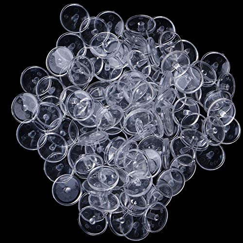 WedDecor Nahtfreies Original Kam Snap Presse Plastik Verbindungen Knöpfe T3 Größe Für DIY Kunst & Basteln Bekleidung Kinder Kleidung Lätzchen Windeln Wolle Stoffe, Schwarz, 50pcs von WedDecor
