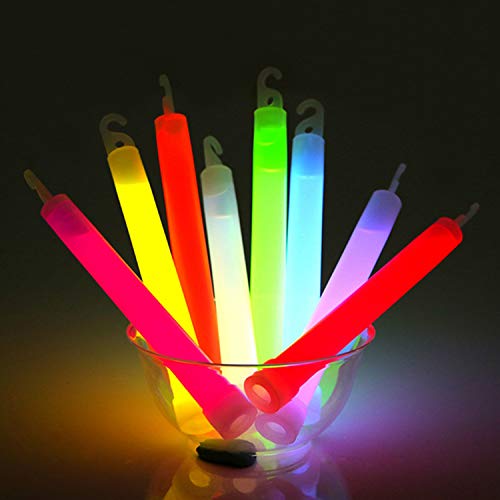WedDecor Neonfarben Ultra Hell Fluoreszierend Leuchtstab Rohre Tragegurt Premium Fluoreszierend Stangen Licht Stäbe für Camping, Abschlussfeier, Neu Year S Eve, 6 Inches, 25pcs, Bunt WedDecor Neonfarben Ultra Hell Fluoreszierend Leuchtstab Rohre Tragegurt Premium Fluoreszierend Stangen Licht Stäbe für Camping, Abschlussfeier, Neu Year S Eve, 6 Inches, 25pcs, Bunt von WedDecor