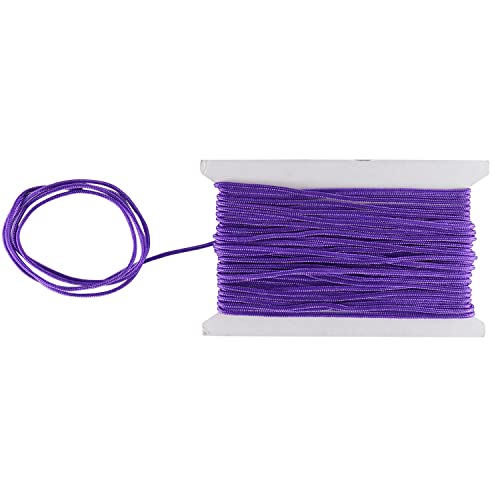 WedDecor Nylonschnur, 1,2 mm, Paracord-Satin, geflochten, gedreht, synthetische Rattail-Kordeln für chinesische Knoten, Perlen, Schmuckherstellung, Makramee, Lila, 10 Meter WedDecor Nylonschnur, 1,2 mm, Paracord-Satin, geflochten, gedreht, synthetische Rattail-Kordeln für chinesische Knoten, Perlen, Schmuckherstellung, Makramee, Lila, 10 Meter von WedDecor