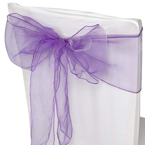 WedDecor Organza-Schärpen für Stuhlhussen Fuller Bow in Lavendel für Bankett, Geburtstag, Jubiläum, Weihnachtsfeiern, Eventdekorationen, 17 cm x 280 cm, 50 Stück WedDecor Organza-Schärpen für Stuhlhussen Fuller Bow in Lavendel für Bankett, Geburtstag, Jubiläum, Weihnachtsfeiern, Eventdekorationen, 17 cm x 280 cm, 50 Stück von WedDecor