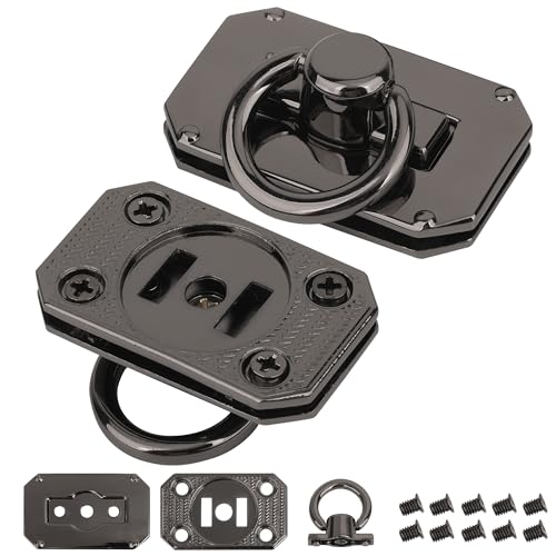 WedDecor Rechteckige Platte Magnetverschluss Gehäuse mit D-Ring - Doppelplatte Design für Magnetschnapschloss, Handtaschenverschlussplatte, Lederwaren Taschenherstellung Zubehör - Gunmetal, 2 Stück WedDecor Rechteckige Platte Magnetverschluss Gehäuse mit D-Ring - Doppelplatte Design für Magnetschnapschloss, Handtaschenverschlussplatte, Lederwaren Taschenherstellung Zubehör - Gunmetal, 2 Stück von WedDecor