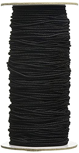WedDecor Schwarze 2 mm Flache elastische Kordel zum Nähen, Basteln, 100 Meter, geflochtene elastische Kordel, Glatte Oberfläche, elastische Kordel zum Nähen, Stricken, Basteln, Kleidung WedDecor Schwarze 2 mm Flache elastische Kordel zum Nähen, Basteln, 100 Meter, geflochtene elastische Kordel, Glatte Oberfläche, elastische Kordel zum Nähen, Stricken, Basteln, Kleidung von WedDecor