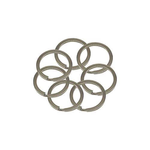 WedDecor Spaltringe Metall Closed Sprung Schlüsselringe für Heim Auto Schlüssel Ketten, Leine, Brieftasche Geldbörse Machen, Lederhandwerk, DIY Basteln Projekt - Silbern, 30mm - Round WedDecor Spaltringe Metall Closed Sprung Schlüsselringe für Heim Auto Schlüssel Ketten, Leine, Brieftasche Geldbörse Machen, Lederhandwerk, DIY Basteln Projekt - Silbern, 30mm - Round von WedDecor
