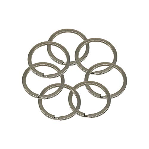 WedDecor Spaltringe Metall Closed Sprung Schlüsselringe für Heim Auto Schlüssel Ketten, Leine, Brieftasche Geldbörse Machen, Lederhandwerk, DIY Basteln Projekt - Silbern, 35mm - Round WedDecor Spaltringe Metall Closed Sprung Schlüsselringe für Heim Auto Schlüssel Ketten, Leine, Brieftasche Geldbörse Machen, Lederhandwerk, DIY Basteln Projekt - Silbern, 35mm - Round von WedDecor