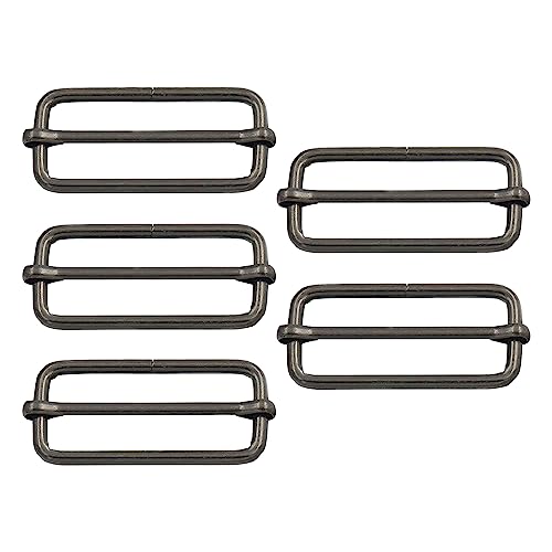 WedDecor Triglide Schieberschnalle, Metall, 50 mm, rechteckig, verstellbar, langlebig, leicht, Gurtversteller, Schiebeschnallen, gunmetal, #5pcs WedDecor Triglide Schieberschnalle, Metall, 50 mm, rechteckig, verstellbar, langlebig, leicht, Gurtversteller, Schiebeschnallen, gunmetal, #5pcs von WedDecor