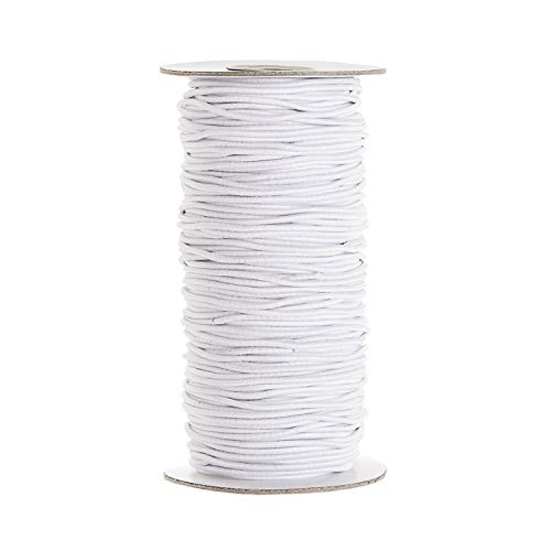 WedDecor Weiße 2 mm dicke flache elastische Kordel zum Nähen, 5 Meter geflochtene elastische Kordel Stretch, weiche glatte Oberfläche elastische Kordel zum Stricken, Kleidung, Heimwerken WedDecor Weiße 2 mm dicke flache elastische Kordel zum Nähen, 5 Meter geflochtene elastische Kordel Stretch, weiche glatte Oberfläche elastische Kordel zum Stricken, Kleidung, Heimwerken von WedDecor