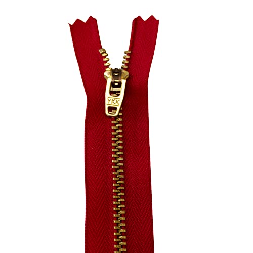WedDecor YKK Reißverschluss aus Nylon mit geschlossenen Enden, strapazierfähig, goldfarbene Messingzähne / Kopf, langlebiger Reißverschluss für Taschen, Geldbörsen, Kleider, Basteln, Nährock, Gepäck, WedDecor YKK Reißverschluss aus Nylon mit geschlossenen Enden, strapazierfähig, goldfarbene Messingzähne / Kopf, langlebiger Reißverschluss für Taschen, Geldbörsen, Kleider, Basteln, Nährock, Gepäck, von WedDecor