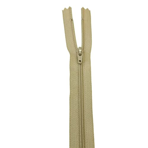 WedDecor YKK Reißverschluss mit geschlossenen Enden, Nylon, beige, Metallzähne, robuster Näh-Reißverschluss für Taschen, Geldbörsen, Kleider, Basteln, Nährock, Gepäck, Hosen, 10 cm, 1 Stück WedDecor YKK Reißverschluss mit geschlossenen Enden, Nylon, beige, Metallzähne, robuster Näh-Reißverschluss für Taschen, Geldbörsen, Kleider, Basteln, Nährock, Gepäck, Hosen, 10 cm, 1 Stück von WedDecor