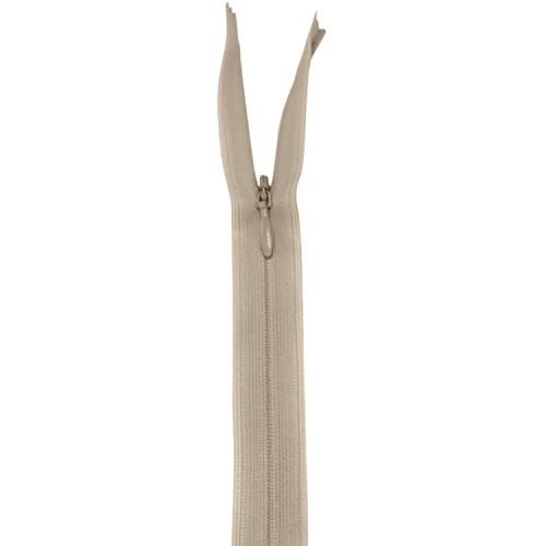 WedDecor YKK geschlossenes Ende, Nylon, beige, unsichtbar, leichter und langlebiger Reißverschluss für Taschen, Geldbörsen, Kleider, Basteln, Nährock, Gepäck, Hosen, 56 cm, 1 Stück WedDecor YKK geschlossenes Ende, Nylon, beige, unsichtbar, leichter und langlebiger Reißverschluss für Taschen, Geldbörsen, Kleider, Basteln, Nährock, Gepäck, Hosen, 56 cm, 1 Stück von WedDecor