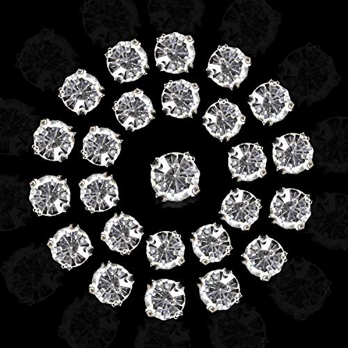 WedDecor Zum Aufnähen Klar Kristall Glitzersteine Strasssteine Edelsteine Top für Kunst & Basteln, Kleidung, Scrapbooking, Verzierungen Oder Deko, 10mm 50pcs - Durchsichtig, SS45-10mm WedDecor Zum Aufnähen Klar Kristall Glitzersteine Strasssteine Edelsteine Top für Kunst & Basteln, Kleidung, Scrapbooking, Verzierungen Oder Deko, 10mm 50pcs - Durchsichtig, SS45-10mm von WedDecor