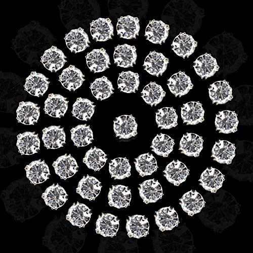 WedDecor Zum Aufnähen Kristallklarer Diamant Strasssteine Edelsteine Top für Kunst & Basteln, Kleidung, Scrapbooking, Verzierungen oder Dekorationen, 10mm 50 STK. - Durchsichtig, SS34-7mm WedDecor Zum Aufnähen Kristallklarer Diamant Strasssteine Edelsteine Top für Kunst & Basteln, Kleidung, Scrapbooking, Verzierungen oder Dekorationen, 10mm 50 STK. - Durchsichtig, SS34-7mm von WedDecor