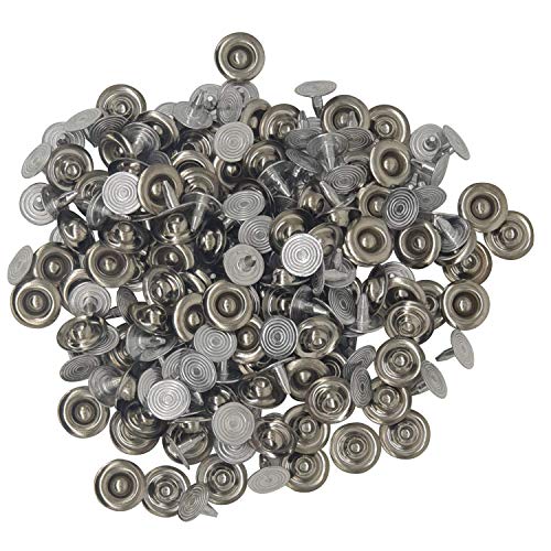 WedDecor Denim Nieten Jeans Dekoration Ersatz Waschbar Messing Knopf für Reparatur, Lederhandwerk, Bekleidung Deko, Mode Zubehör, 9.5mm, 50pcs - Bronze, 9.5MM von WedDecor