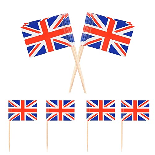 Weddecor King Charles III Krönung Union Jack Krone Mix Essen & Cupcake Picks Topper Sticks für BBQ Royal Party Themenveranstaltungen, Partyzubehör, Dekorationen, 120 Stück Weddecor King Charles III Krönung Union Jack Krone Mix Essen & Cupcake Picks Topper Sticks für BBQ Royal Party Themenveranstaltungen, Partyzubehör, Dekorationen, 120 Stück von WedDecor