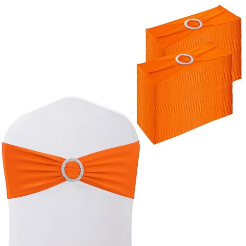 Weddecor Stuhldekoration, elastisches Stuhlband, Stuhlschärpe aus Spandex mit Schiebeschnalle, für Hochzeit, Party, Veranstaltungen, Aquamarinblau, 15 cm x 70 cm, 1 Stück, Spandex, Coral-orange, 100 Weddecor Stuhldekoration, elastisches Stuhlband, Stuhlschärpe aus Spandex mit Schiebeschnalle, für Hochzeit, Party, Veranstaltungen, Aquamarinblau, 15 cm x 70 cm, 1 Stück, Spandex, Coral-orange, 100 von WedDecor