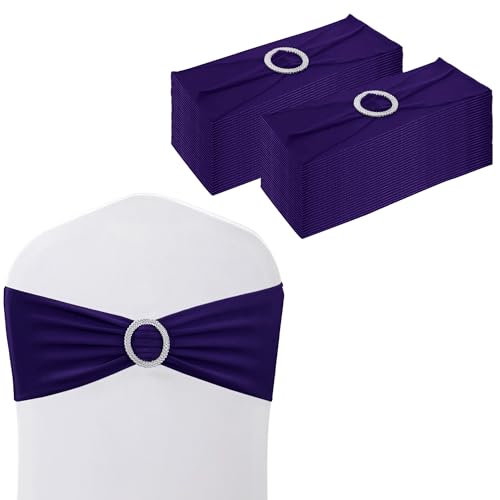 Weddecor Stuhldekoration, elastisches Stuhlband, Stuhlschärpe aus Spandex mit Schiebeschnalle, für Hochzeit, Party, Veranstaltungen, Aquamarinblau, 15 cm x 70 cm, 1 Stück, Spandex, dunkelviolett, 25 Weddecor Stuhldekoration, elastisches Stuhlband, Stuhlschärpe aus Spandex mit Schiebeschnalle, für Hochzeit, Party, Veranstaltungen, Aquamarinblau, 15 cm x 70 cm, 1 Stück, Spandex, dunkelviolett, 25 von WedDecor
