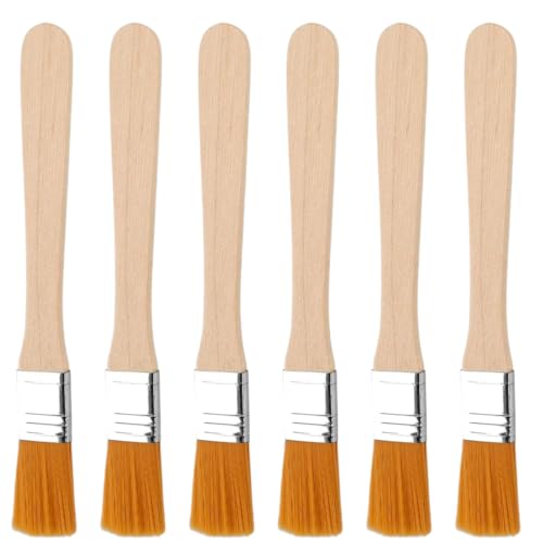 6pcs Kleine Pinsel, Holzgriff Fensterpinsel, für Kunst Malerei Zubehör, Malerei DIY, flache Kopf Pinsel, Pinsel, Pinsel, kleine Pinsel, kleine Pinsel-Sets, Pinsel, flache Kopf Borste Pinsel 14cm lang 6pcs Kleine Pinsel, Holzgriff Fensterpinsel, für Kunst Malerei Zubehör, Malerei DIY, flache Kopf Pinsel, Pinsel, Pinsel, kleine Pinsel, kleine Pinsel-Sets, Pinsel, flache Kopf Borste Pinsel 14cm lang von WeddHuis