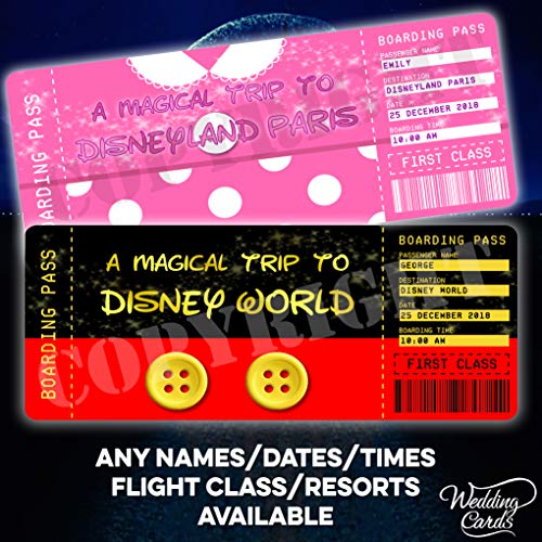 Personalisierte Flugkarte, Bordpass, Überraschungsreise von Wedding Cards