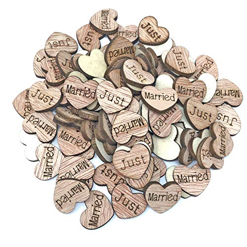 15 mm Just Married Love Herzen aus Holz Shabby Chic Craft Scrapbook Vintage Konfetti Herzen – 250 Stück 15 mm Just Married Love Herzen aus Holz Shabby Chic Craft Scrapbook Vintage Konfetti Herzen – 250 Stück von Wedding Touches