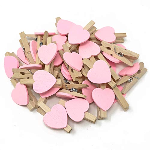 30 mm Wäscheklammer mit 15 mm Rosa Herz Craft für Shabby Chic Vintage Hochzeit, holz, rose, 30 mm 30 mm Wäscheklammer mit 15 mm Rosa Herz Craft für Shabby Chic Vintage Hochzeit, holz, rose, 30 mm von Wedding Touches
